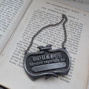 Pewter Silver Bourbon Label For Bottle